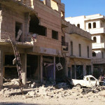 صورة للدمار في أحد أحياء حلب