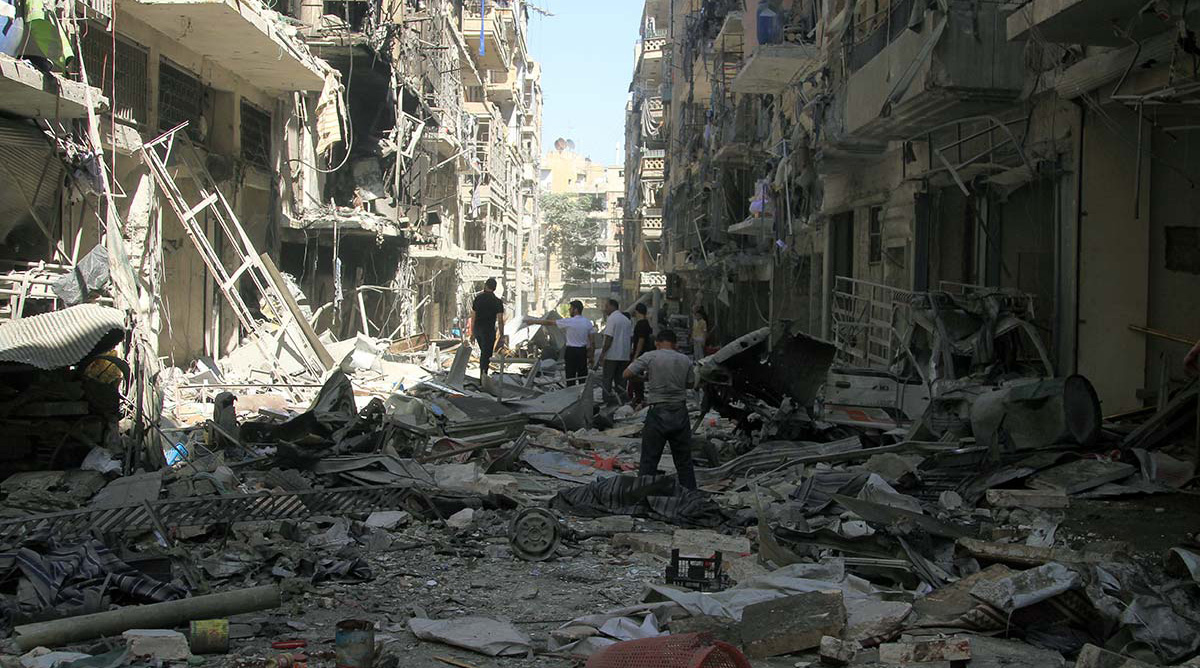 a-destroyed-street-in-aleppo-syria