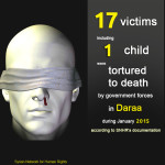 17 victims, including a child, were tortured to death by government forces in Daraa during Jan 2015-115-043