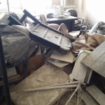 أضرار مادية في مركز الصاخور الطبي جراء قنبلة برميلي 13-3-2015