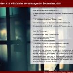 Zumindest 811 willkürliche Verhaftungen im September 2015