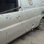 سيارة الدفاع المدني في كفرلاها في ريف محافظة حمص
