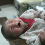الطفل الرضيع من تحت الأنقاض 26 تموز