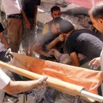 ضحايا مجزرة بلدة عين ترما بريف دمشق بقصف طيران الحلف السوري الروسي 14 7 2017