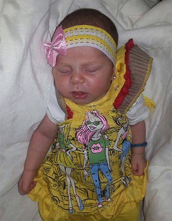 The infant Shahed Osama Soways  