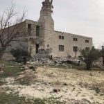 دمار في مسجد الهدى في سراقب بريف إدلب بقصف الطيران الروسي 21 1 2018